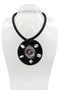 Black Spiral Rubber Necklace SKU 30751 from Jeff Lieb