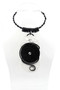 Black & White Textured Stone Twist Wire Necklace SKU 30755 from Jeff Lieb