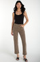 Front of the Kennedy Straight Jeans With Wide Hem style LM3161QE8P72 from Liverpool Jeans in the khaki abstract animal print