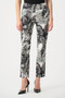 Front of the Millennium Abstract Print Pull-On Pants style 263080 from Joseph Ribkoff in the off white/multi print