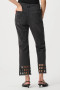 Back of the Repreve Denim Straight Classic Jeans With Rhinestone Detail style 263905 from Joseph Ribkoff in the color charcoal grey