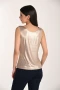 Back of the Metallic Sleeveless Cami Top style 266337 from Frank Lyman in the color gold