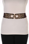 Cheetah Print Elastic Belt style A26310 from Frank Lyman in the color mocha
