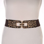 Cheetah Print Elastic Belt style A26310 from Frank Lyman in the color mocha