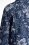 Close up of the Jacquard Floral Print Jacket style LM1D51FJ from Liverpool Jeans in the color lapis