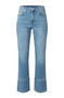 Front of the Kennedy Straight Jeans with Wide Cuff & Slits style LM3175SS8 from Liverpool Jeans in the color cowboy sky