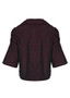 Back of the Romina Textured Jacket style BL-2758 from Kozan in the Chianti print