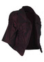 Side of the Romina Textured Jacket style BL-2758 from Kozan in the Chianti print
