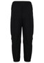Back of the Almila Rosette Crinkle Pants style BL-3023 from Kozan in the color jet black