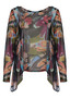 Front of the Botanica Print Mila Mesh Topper style CL-411765 from Kozan