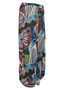 Side of the Abstract Print Jade Pant style VG-3911 from Kozan in the Klee print