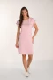 Front of the Bling Bonjour Knit Dress style 261150 from Frank Lyman in the color pink