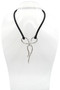 Rhinestone Bow Rubber Statement Necklace SKU 31208 from Jeff Lieb