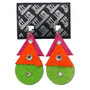 Neon Geometric Pendant Earrings SKU 31216 from Jeff Lieb