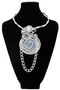 Denim Blue Stone & Chain Twist Wire Necklace SKU 31217 from Jeff Lieb