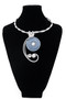 Denim Blue Stone Twist Wire Necklace SKU 31218 from Jeff Lieb
