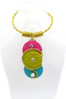 Neon Twist Wire Statement Necklace SKU 31223 from Jeff Lieb
