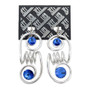 Blue & Silver Pendant Earrings SKU 31228 from Jeff Lieb