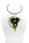 Chartreuse & Black Twist Wire Necklace SKU 31229 from Jeff Lieb
