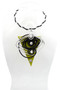 Chartreuse & Black Twist Wire Necklace SKU 31229 from Jeff Lieb