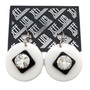Black & White Circle Pendant Earrings SKU 31247 from Jeff Lieb
