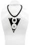 Black & White Geometric Rubber Necklace SKU 31248 from Jeff Lieb