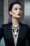 Black & White Geometric Rubber Necklace SKU 31248 from Jeff Lieb
