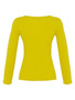 Back of the V-Neck Long Sleeve Top style 76502 from Dolcezza in the color lime