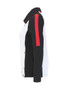 Side of the Contrast Stripe Zip Jacket style 76107 from Dolcezza in the colors black and white