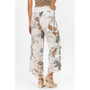 Back of the Flower Printed Linen Pants style 8155NF from Look Mode in the color beige