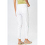Back of the Cheetah and Flower Print Jeggings 21402 from Look Mode in the color white
