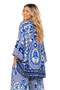 Back of the Serenity Lily Blouse style SERE-ST-01 from Kokomo in the colors blue and white