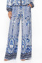 Front of the Serenity Lily Pants style SERE-PT-01 from Kokomo in the colors blue and white