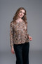 Front of the Cheetah Print Satin Scoopneck Tee style BCT6757PR from Insight