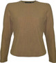 Front of the Metallic Bronze Knit Top style BCT2147 from Insight in the color bronze