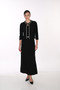 Front of the Rhinestone Trim Knit Bolero style 269011 from Frank Lyman in the color black
