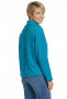 Back of the Button Back Cowl Neck Sweater style 103TEAL from Ethyl in the color teal