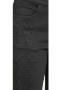 Close up of the Bling Front Pull On Straight Jeans style P46BLKS from Ethyl in the color black
