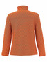 Back of the Quilted Zip Jacket style 76192 from Dolcezza in the color rust