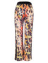 Back of the Velvet Animal Kingdom Print Pants style 76714 from Dolcezza in the multi print