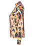 Side of the Animal Kingdom Zip Moto Jacket style 76718 from Dolcezza in the multi print