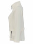 Side of the Quilted Zipper Jacket with Drawstring style 76185 from Dolcezza in the color white