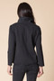 Back of the Stonewashed Double Breasted Jacket style 31519 from Habitat in the color black denim