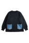Front of the Glenna Quilted Pullover Top style 5949 from Shannon Passero in the color black