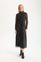 Front of the Juliette Dot Dress style 425-14025 from Isle in the rainlight print