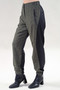 Side of the Jogger Pants with Elastic Cuffs style P05 from Michael Tyler in the colors olive and black