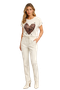 Front of the Tapered Jogger Pants style 262206 from Orly in the color cream