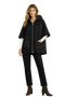 Front of the Hooded Zip Vest Jacket style 262175 from Orly in the color black