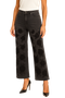 Front of the Floral Embroidered Jeans style 262302 from Orly in the color black