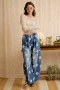 Front of the Polka-Dot Barrel Jeans style IB1884-02 from Bibi in the color washed denim